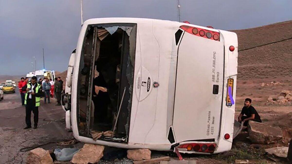 جزییات واژگونی مرگبار اتوبوس در جاده شوش به اهواز