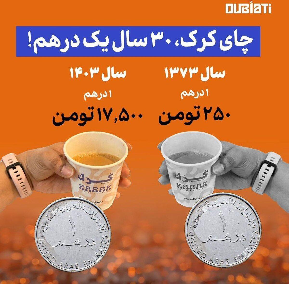 ثبات قیمت ها در دبی / قیمت چای کرک : ۳۰ سال یک درهم