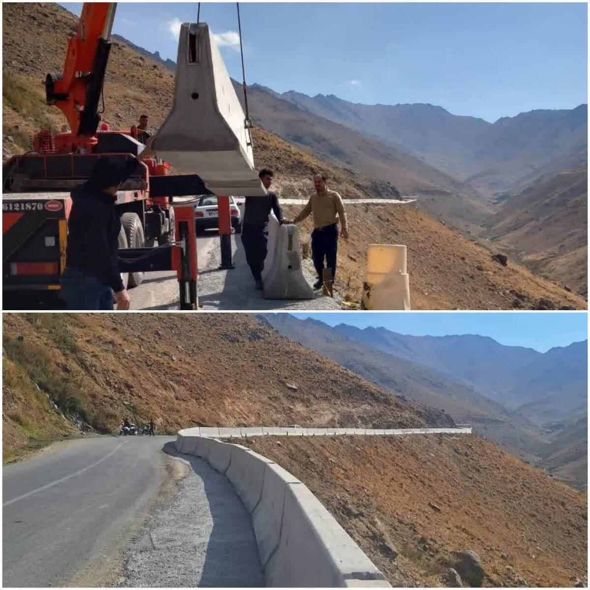 ایمن‌سازی محور گنجنامه تویسرکان با اعتبار ۱۶۰ میلیارد ریال