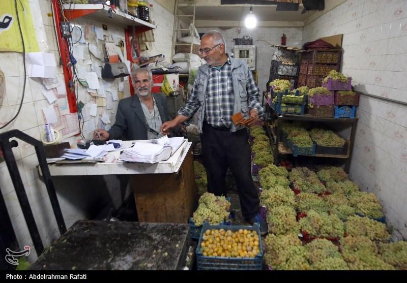 بازار فروش انگور در همدان