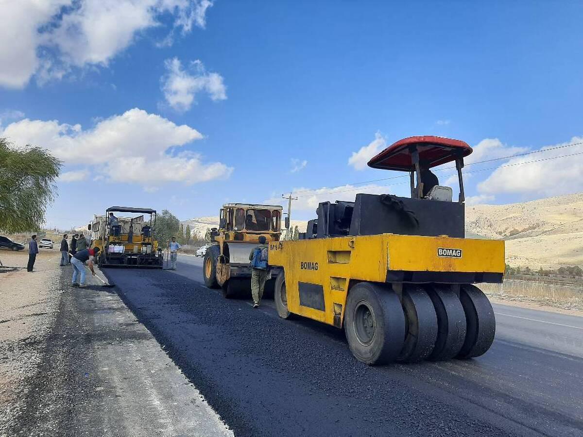 پیشرفت ۸۰ درصدی پروژه ایمن سازی و رفع نقاط حادثه خیز سپیدار   بنستان محور یاسوج   دهدشت