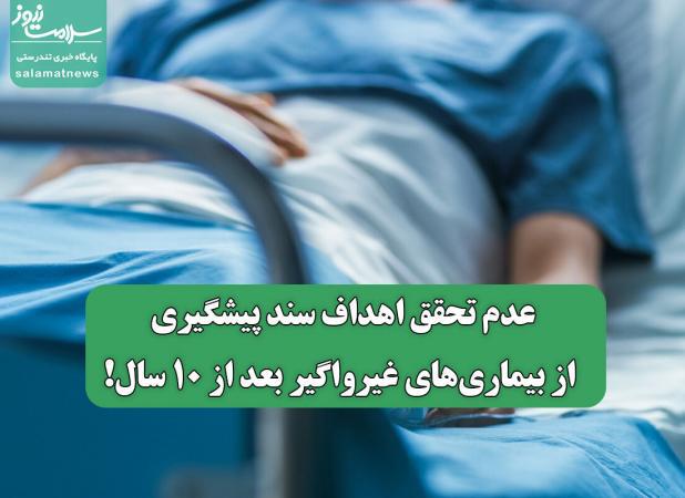 عدم تحقق اهداف سند پیشگیری از بیماری‌های غیرواگیر بعد از 10 سال!