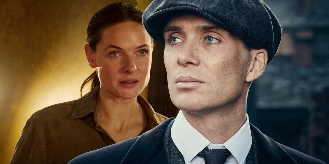 تصاویر پشت صحنه فیلم Peaky Blinders کیلین مورفی و ربکا فرگوسن را نشان می‌دهند