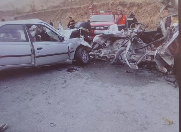 حادثه رانندگی در سنندج کامیاران ۴ فوتی برجای گذاشت