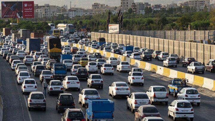 ترافیک نیمه‌ شدید در جاده های شمالی کشور