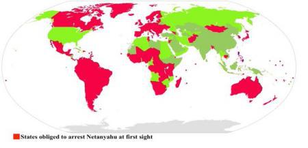 نتانیاهو در صورت ورود به ۱۲۴ کشور دنیا باید بازداشت شود+عکس