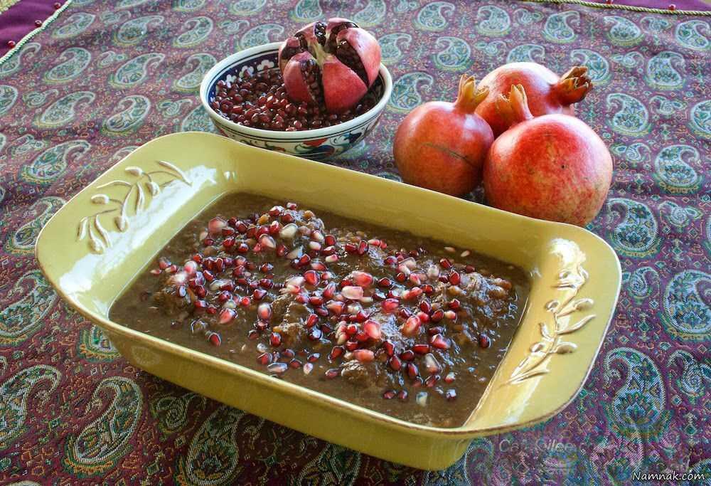 روش تهیه آسان خورشت انار سیر