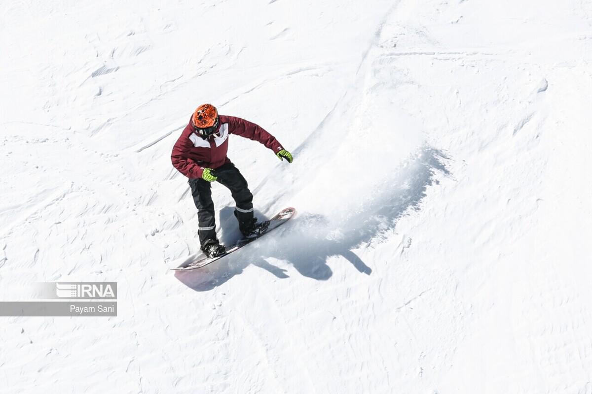 (تصاویر) پیست اسکی دربندسر در تعطیلات نوروز