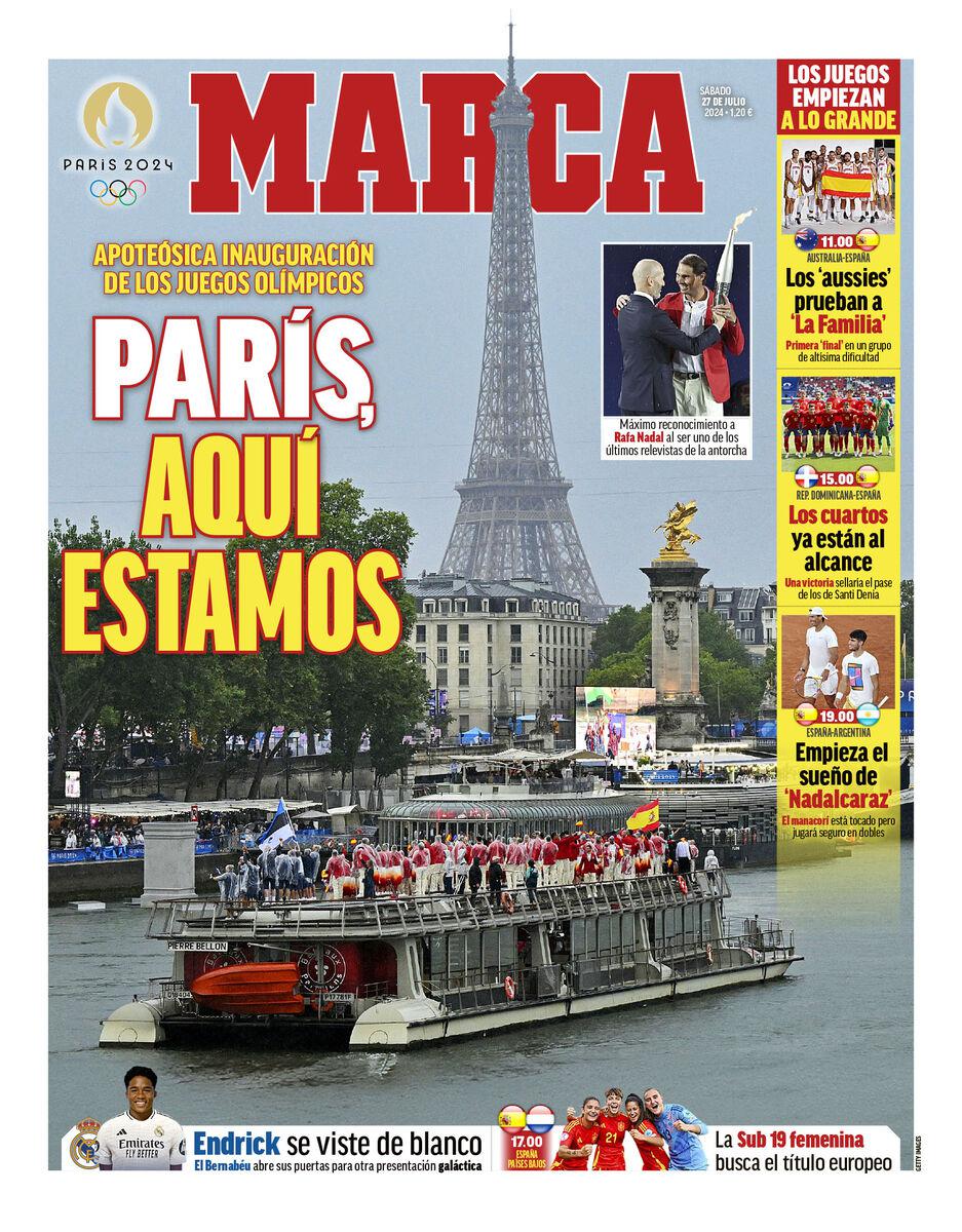 روزنامه مارکا  پاریس، ما اینجاییم
