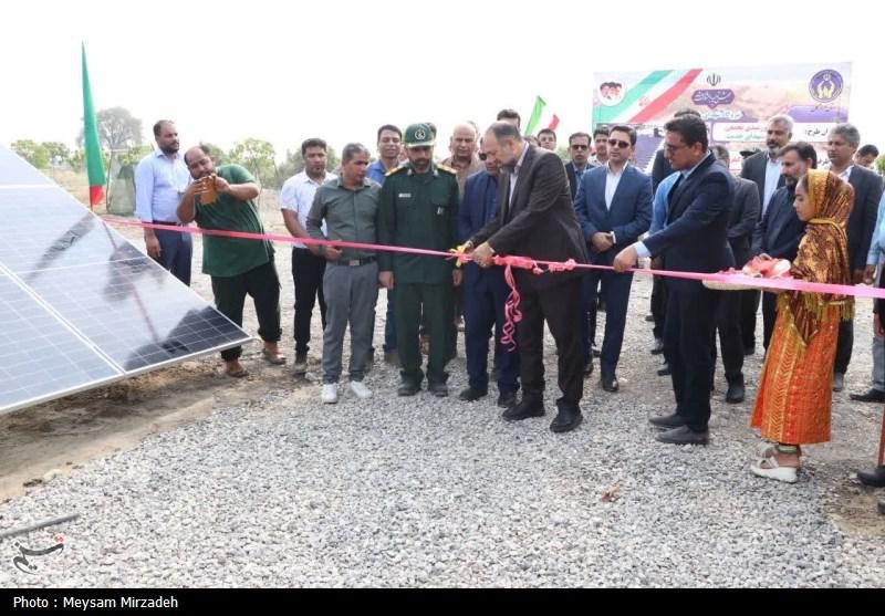 افتتاح نیروگاه خورشیدی حمایتی تجمیعی هرمزگان